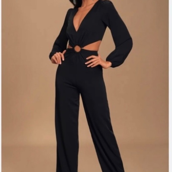 Monteau Los Angeles Women’s Black Jumpsuit - Picture 2 of 2